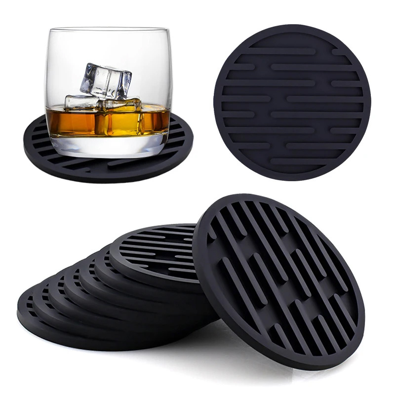 Espresso Shot Glass - 3 adet 10 cm Silikon Coaster