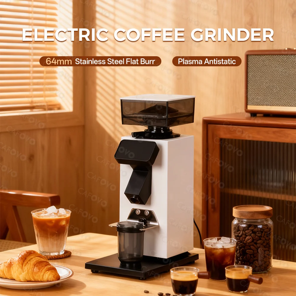 Coffee Grinder Burr Flat - CAFOVO G964F Zaman Ayarlı Dozajlı Öğütücü