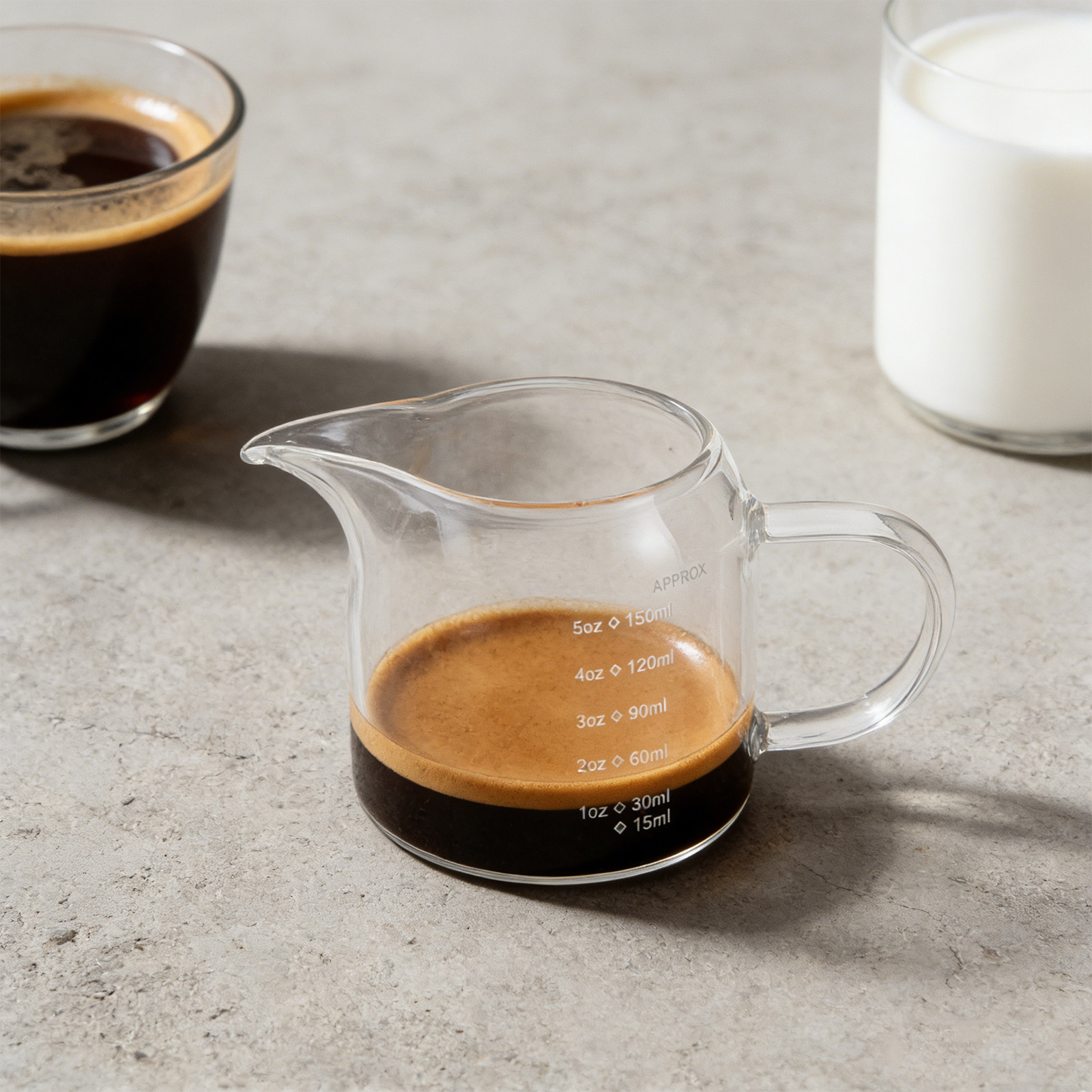 150 ml'lik (5 oz) Şeffaf, Ölçü - Espresso Shot Glass incelemesi ve fiyatı