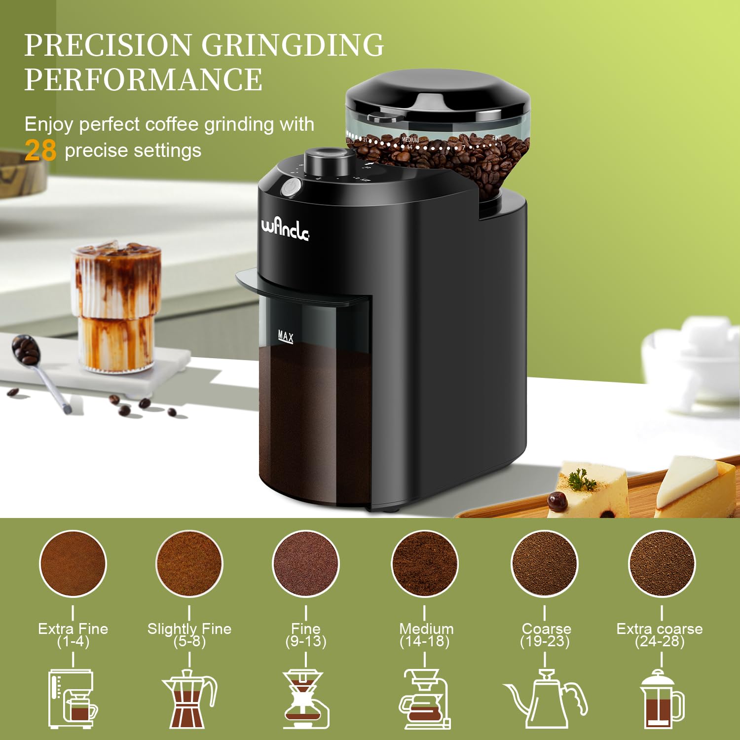 Wancle Otomatik Çapak Değirmen - Coffee Grinder Burr Flat incelemesi ve fiyatı
