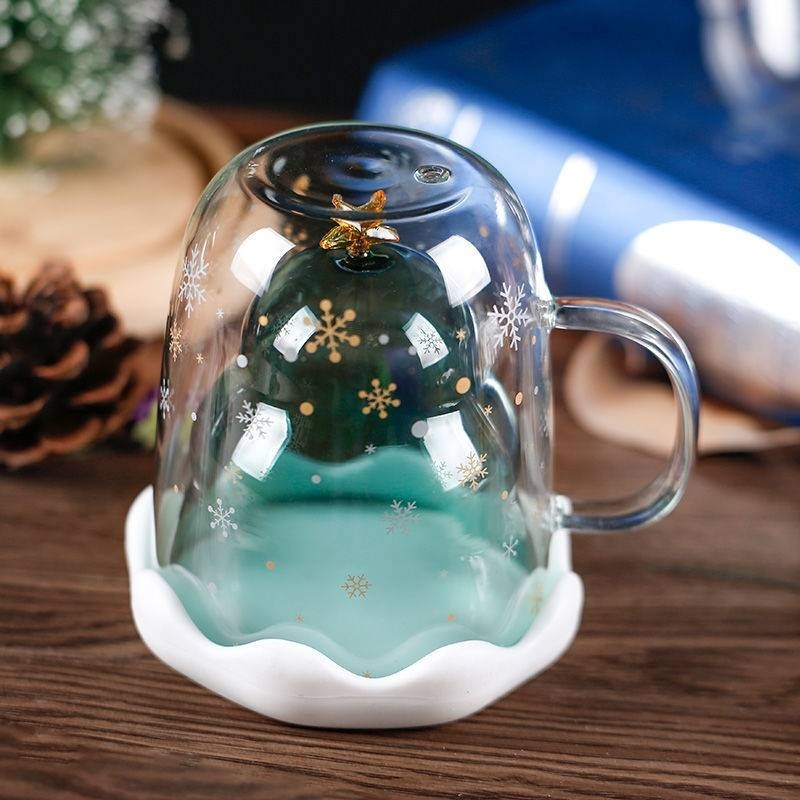 Noel Ağacı Fincan Şeffaf Çift  - Espresso Shot Glass incelemesi ve fiyatı